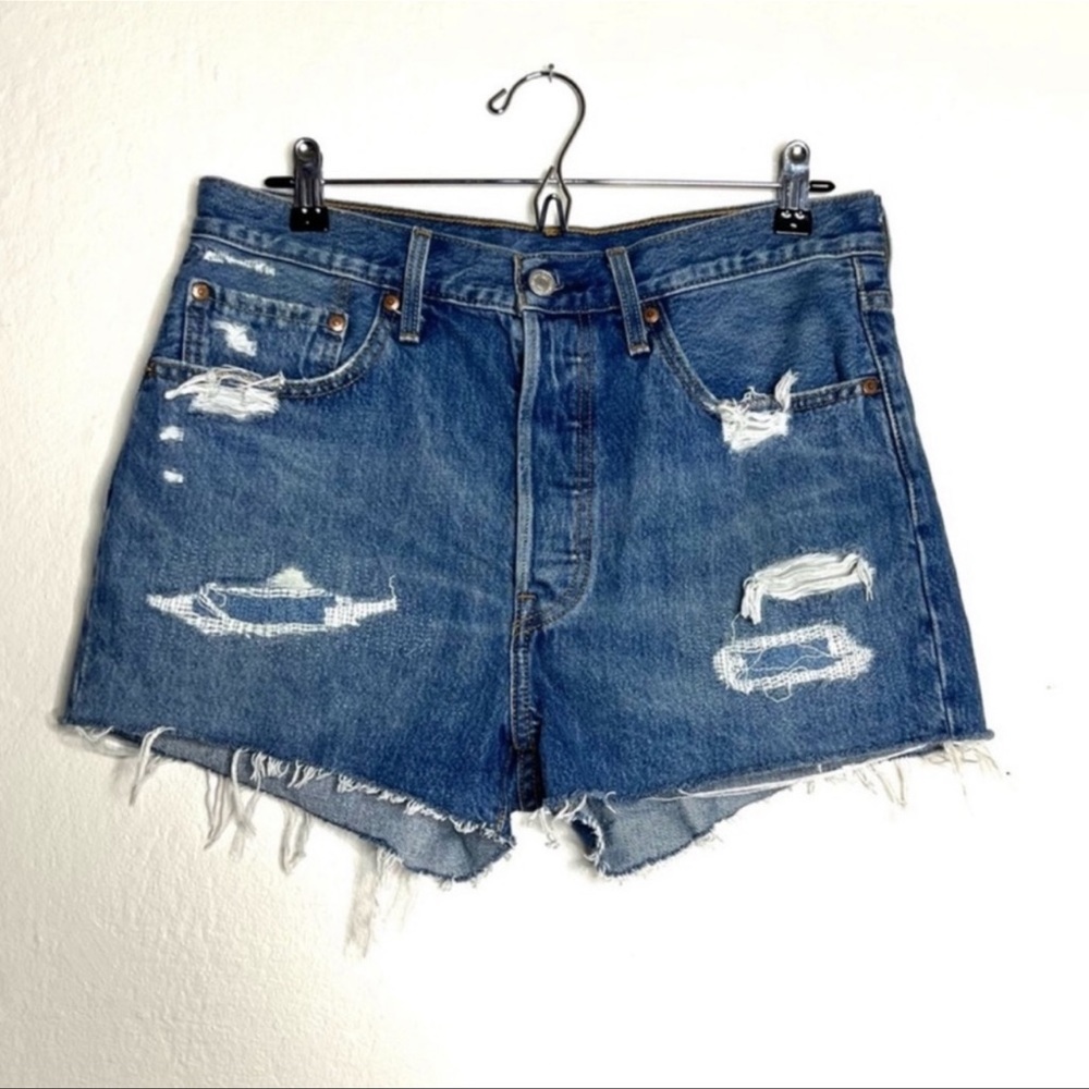 Levi’s 501 Distressed Jean Shorts